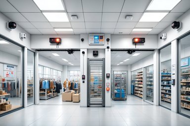 Система охранной сигнализации в магазине
