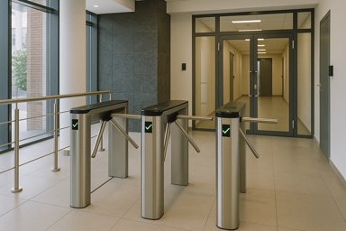 Турникеты и двери в офисном центре