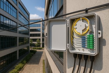 Оптическая линия связи между корпусами офисного центра